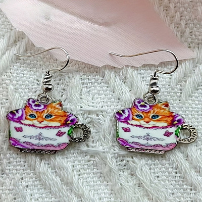 Alloy Dangle Earrings FS-WG32F4A-07-1