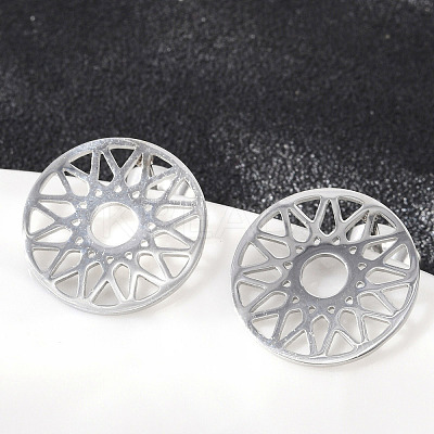 304 Stainless Steel Stud Earrings for Women EJEW-Z089-11P-1