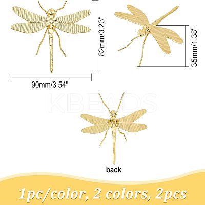 2Pcs 2 Colors Alloy Display Decoration OFST-CA0001-01-1