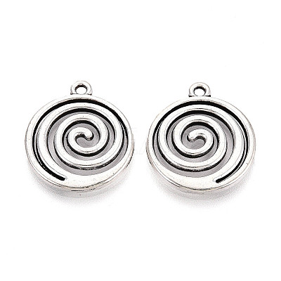 Tibetan Style Alloy Pendants TIBE-N014-17AS-1