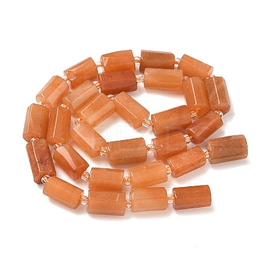 Natural Red Aventurine Beads Strands GG-CBA6A1F-A01-8X12MM-1