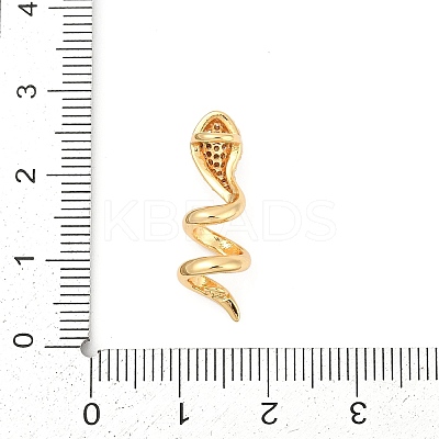 Brass Micro Pave Cubic Zirconia Pendants KK-P302-09G-1