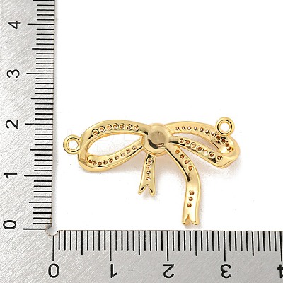 Rack Plating Brass Peg Bail Pendants Micro Pave Clear Cubic Zirconia KK-A214-13G-1