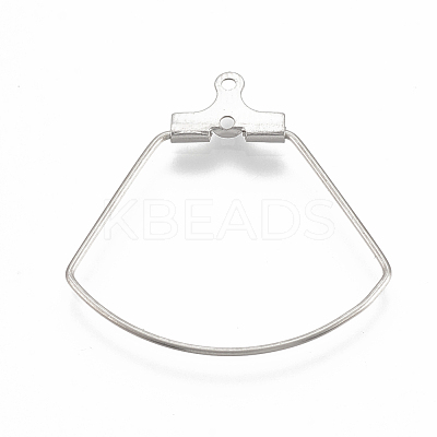 Tarnish Resistant 304 Stainless Steel Wire Pendants STAS-S103-03-1