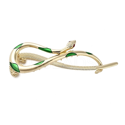 Aolly and Enamel Claw Hair Clips AJEW-M007-01G-1