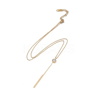 Ion Plating(IP) 304 Stainless Steel Cable Chain Necklaces NJEW-G081-01G-1