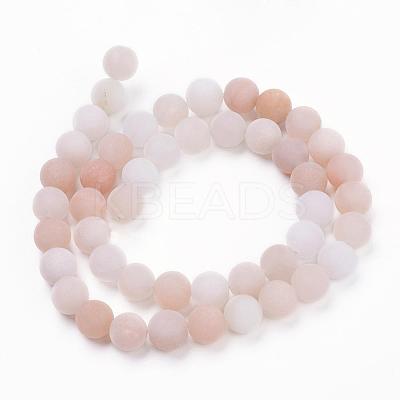 Natural Pink Aventurine Beads Strands G-F520-56-10mm-1