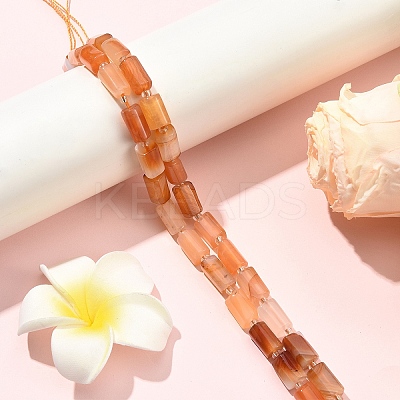 1 Strand Natural Orange Botswana Agate Beads Strands G-YW0002-44-1