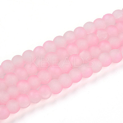 Crackle Glass Beads Strands GLAA-N009-4mm-02-1