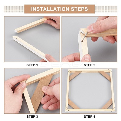 DIY Solid Wood Canvas Frame Kit DIY-BC0003-11B-1