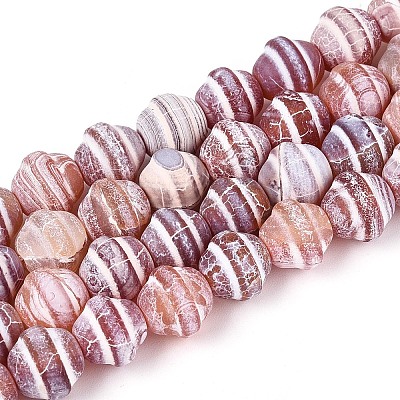 Dyed Natural Agate Beads Strands G-T144-27E-1