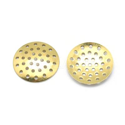 Brass Finger Ring/Brooch Sieve Findings KK-K184-37C-D-01-RS-1