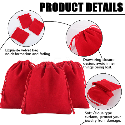 Rectangle Velvet Drawstring Pouches TP-BBC0001-06C-1