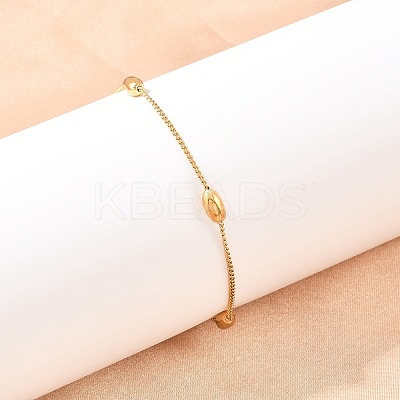 201 Stainless Steel Curb Chain Bracelets for Women LS-BJEW-G767-01A-G-1