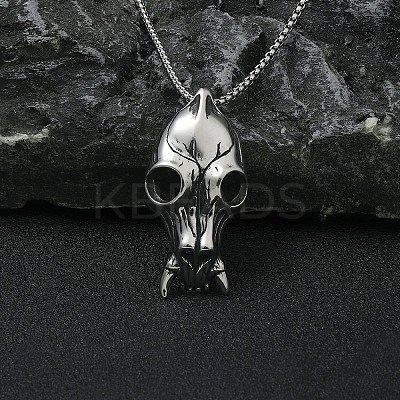 Non-Tarnish 201 Stainless Steel Pendant Necklaces NJEW-C034-37P-1