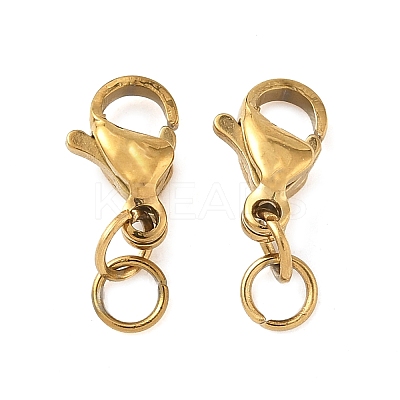 304 Stainless Steel Lobster Claw Clasps STAS-K313-01A-G-1