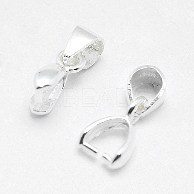 Anti-Tarnish Rhodium Plated 925 Sterling Silver Pendant Bails LS-STER-E050-03P-1