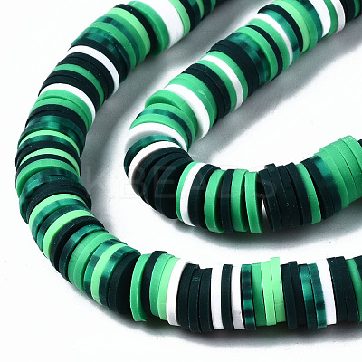 Handmade Polymer Clay Beads Strands CLAY-N008-010-H51-1