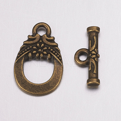 Tibetan Style Alloy Toggle Clasps MAC2014-NF-1