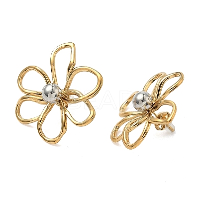 304 Stainless Steel Stud Earrings EJEW-P335-02A-1