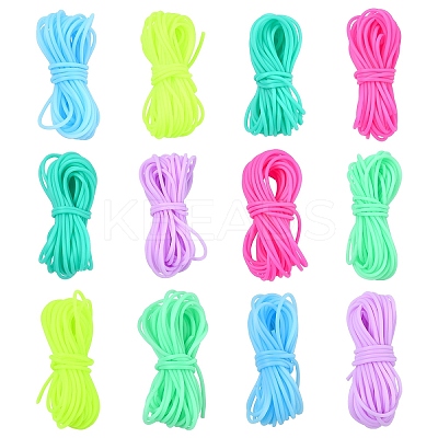 20M 4 Colors Hollow Pipe PVC Tubular Synthetic Rubber Cord RCOR-YW0001-06A-1