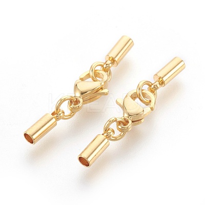 304 Stainless Steel Lobster Claw Clasps STAS-L215-08B-1