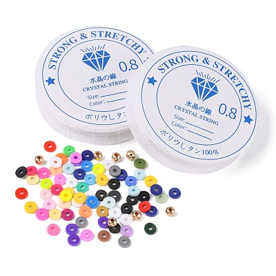 DIY Heishi Surfer Bracelet Making Kit DIY-FS0002-94-1