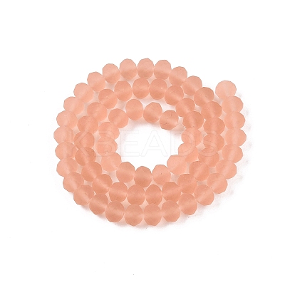 Transparent Glass Beads Strands X-EGLA-A044-T8mm-MD21-1