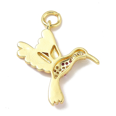 Brass Micro Pave Cubic Zirconia Pendants KK-A163-01G-B-1