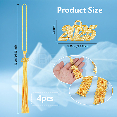 Silk Tassel Pendant Decorations AJEW-WH0651-33A-1