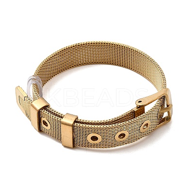 304 Stainless Steel Watch Band Bracelets BJEW-L714-01G-1