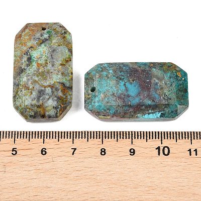 Natural Chrysocolla Pendants G-H325-03J-1