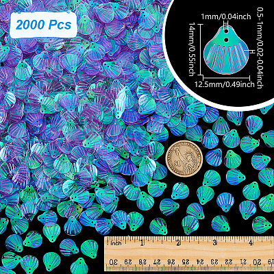 2000Pcs UV Plating Resin Charms RESI-NB0002-17D-1