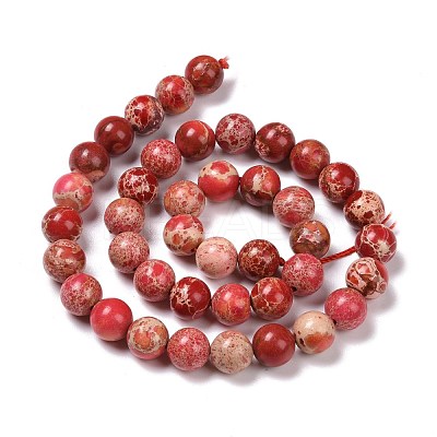 Synthetic Imperial Jasper Beads Strands G-H014-3-3-1