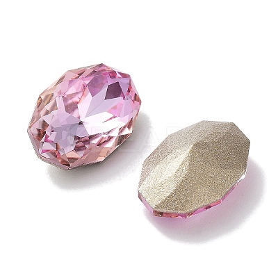 Glass Rhinestone Cabochons RGLA-G020-02B-D123-1