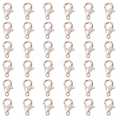 Zinc Alloy Lobster Claw Clasps FIND-FS0001-75RG-1