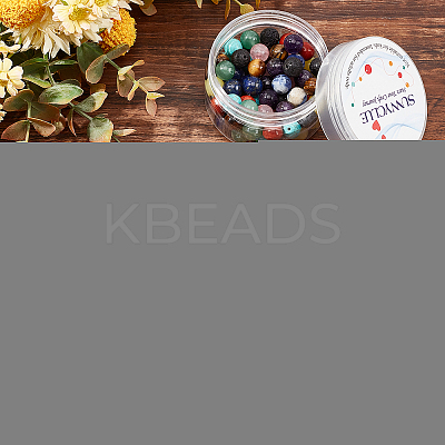 DIY Chakra Themed Stretch Bracelets Making Kits DIY-SC0012-74-1