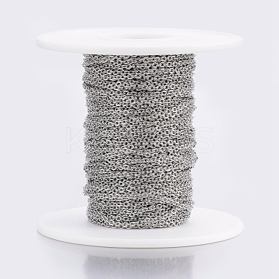 Tarnish Resistant 304 Stainless Steel Cable Chains CHS-H017-01P-10M-1