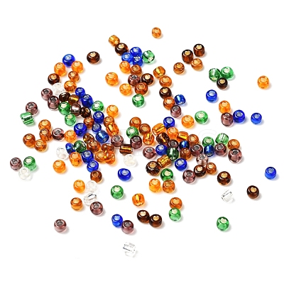 7 Colors Glass Round Seed Beads SEED-YW0001-24B-02-1