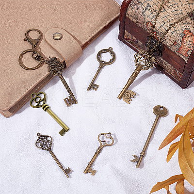 18pcs 9 style Tibetan Style Alloy Big Pendants FIND-SC0001-80-1