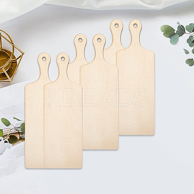 4Pcs Unfinished Blank Wooden Pendants Set for Painting Arts WOOD-CP0001-23B-1