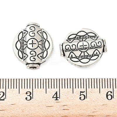 Tibetan Style Alloy Beads TIBEB-L008-04AS-1