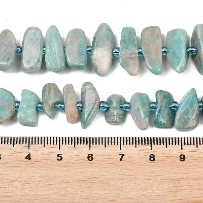 Natural Amazonite Beads Strands X-G-P619-A04-01-1