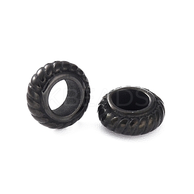 Ion Plating(IP) 304 Stainless Steel European Beads STAS-I069-04B-1