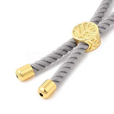 Twisted Nylon Cord Silder Bracelets DIY-B066-03G-19-1