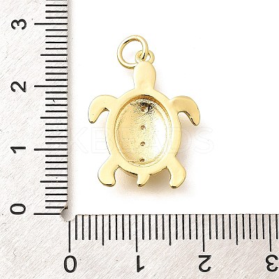 Brass Micro Pave Cubic Zirconia Pendants KK-Q040-02F-G-1
