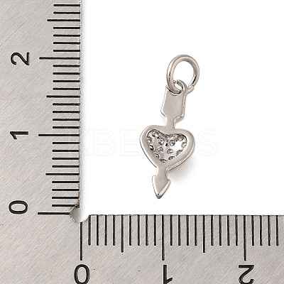 Rack Plating Brass Micro Pave Cubic Zirconia Pendants KK-I716-12P-1