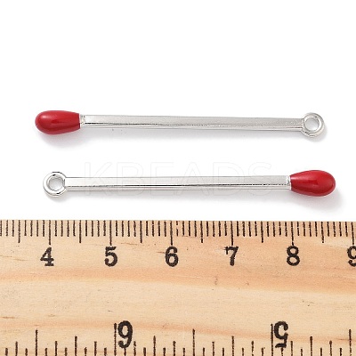 Rack Plating Alloy Enamel Pendants PALLOY-F311-07P-1