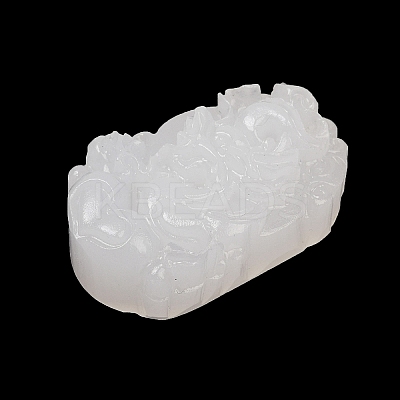 Natural White Jade Carved Pendants LS-G-S384-01E-1