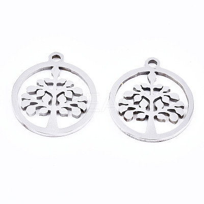 Non-Tarnish 201 Stainless Steel Pendants STAS-T044-189P-1